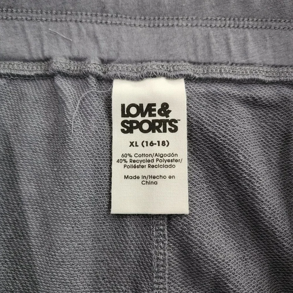 NWT Love & Sports Women's Embossed Logo Lounge Shorts